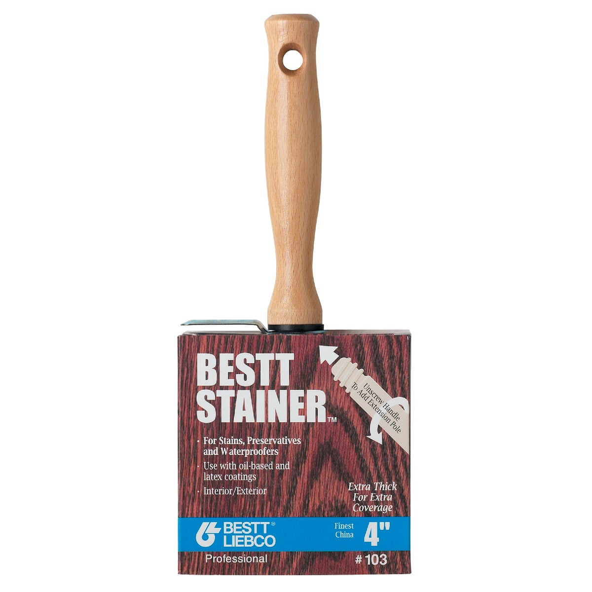 4" BESTT STAINER - 501480600 by Purdy Bestt Liebco