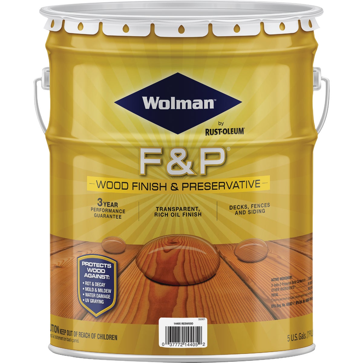 F&amp;P REDWOOD FINISH - 14405 by Rustoleum