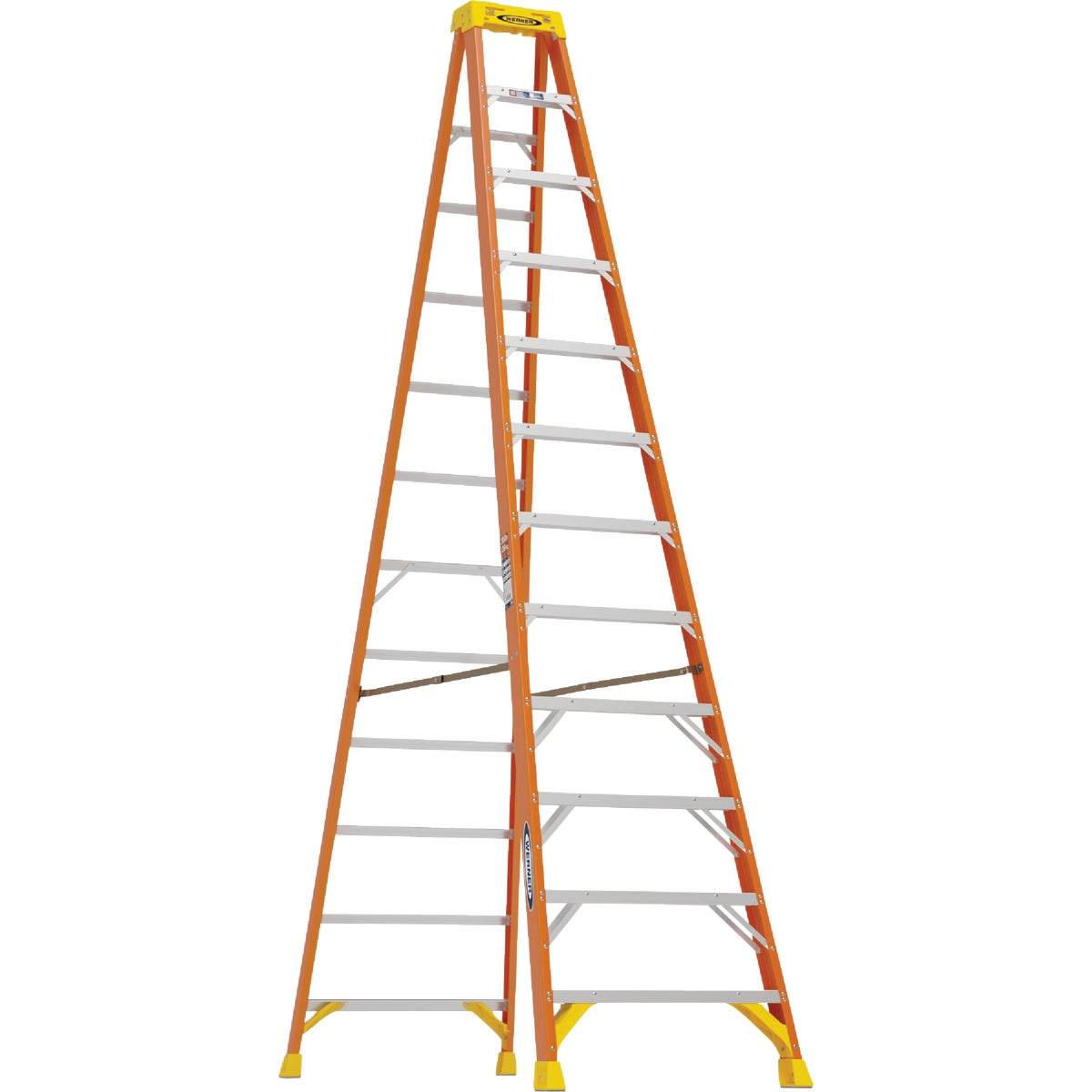 T-1A 12' FBGL STEPLADDER - 6212 by Werner Ladder