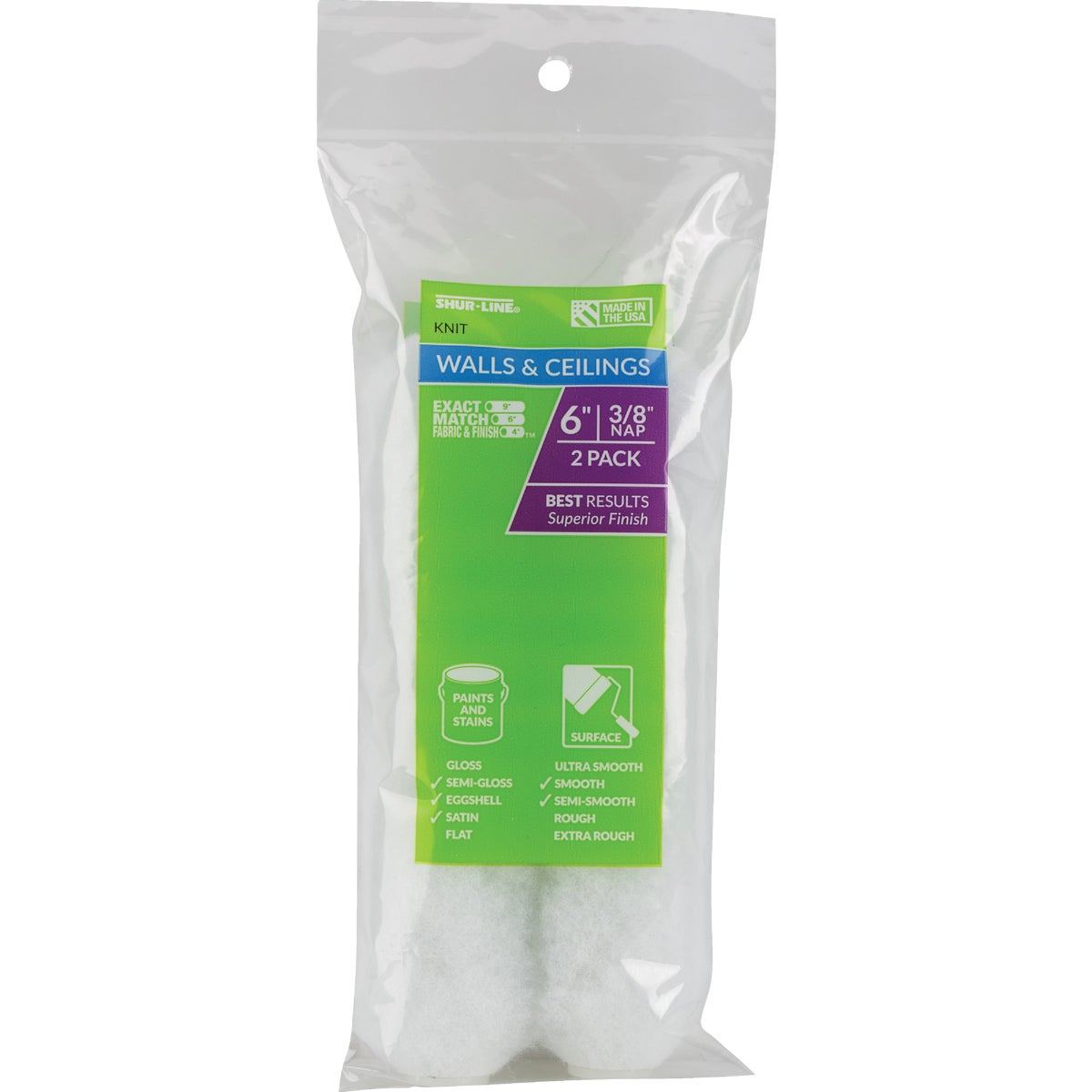 2PK 6" CLOTH COVERS - 04955C by Shur Line