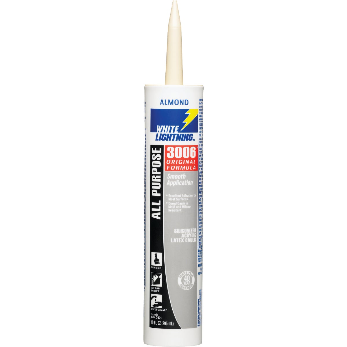 10OZ ALMOND LATEX CAULK - 01010 by White Lightning Prod