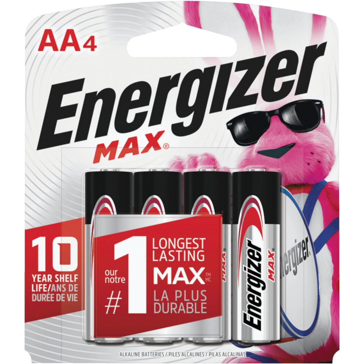 4CD AA ALKALINE BATTERY - E91BP-4 by Energizer