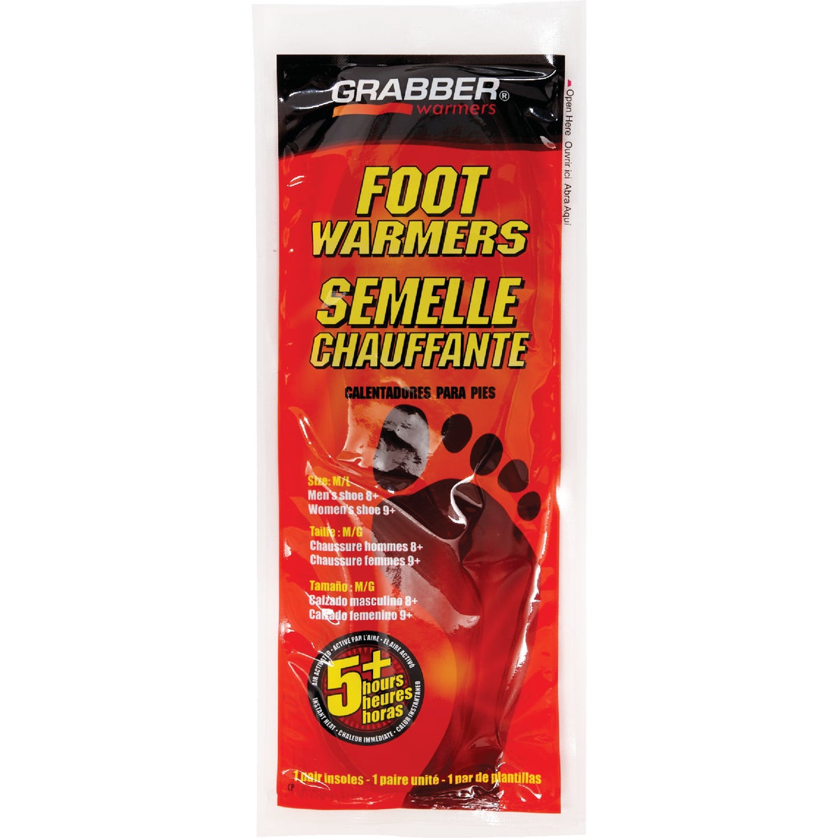 M/L FOOT INSOLES WARMER - CSFWML12 by Grabber Performance