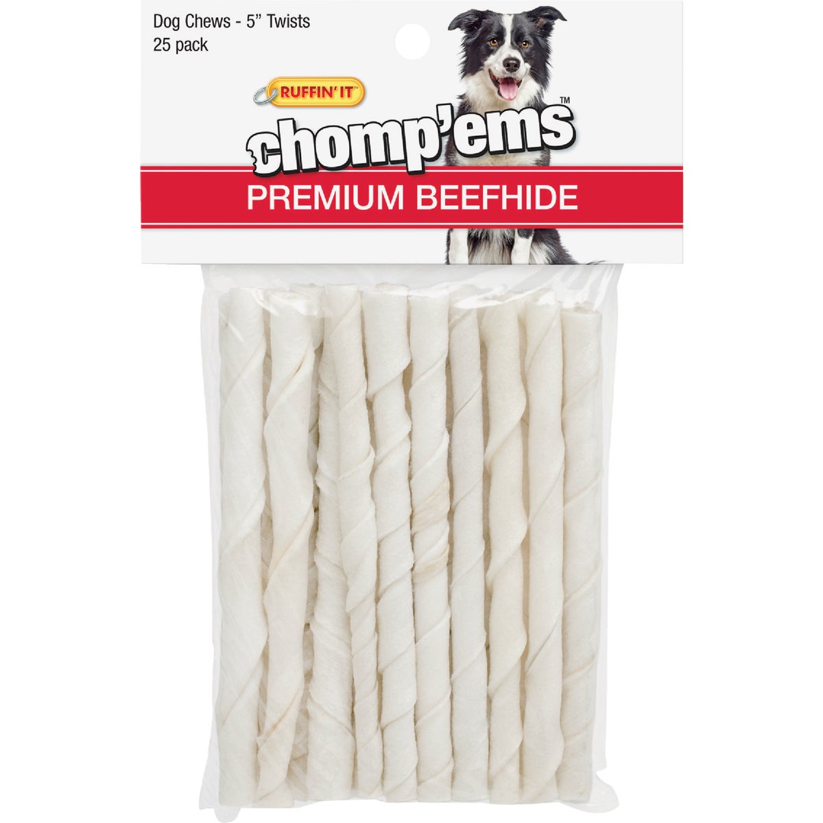 25PK 5" BEEFHIDE ROLLS - 23133 by Westminster Pet