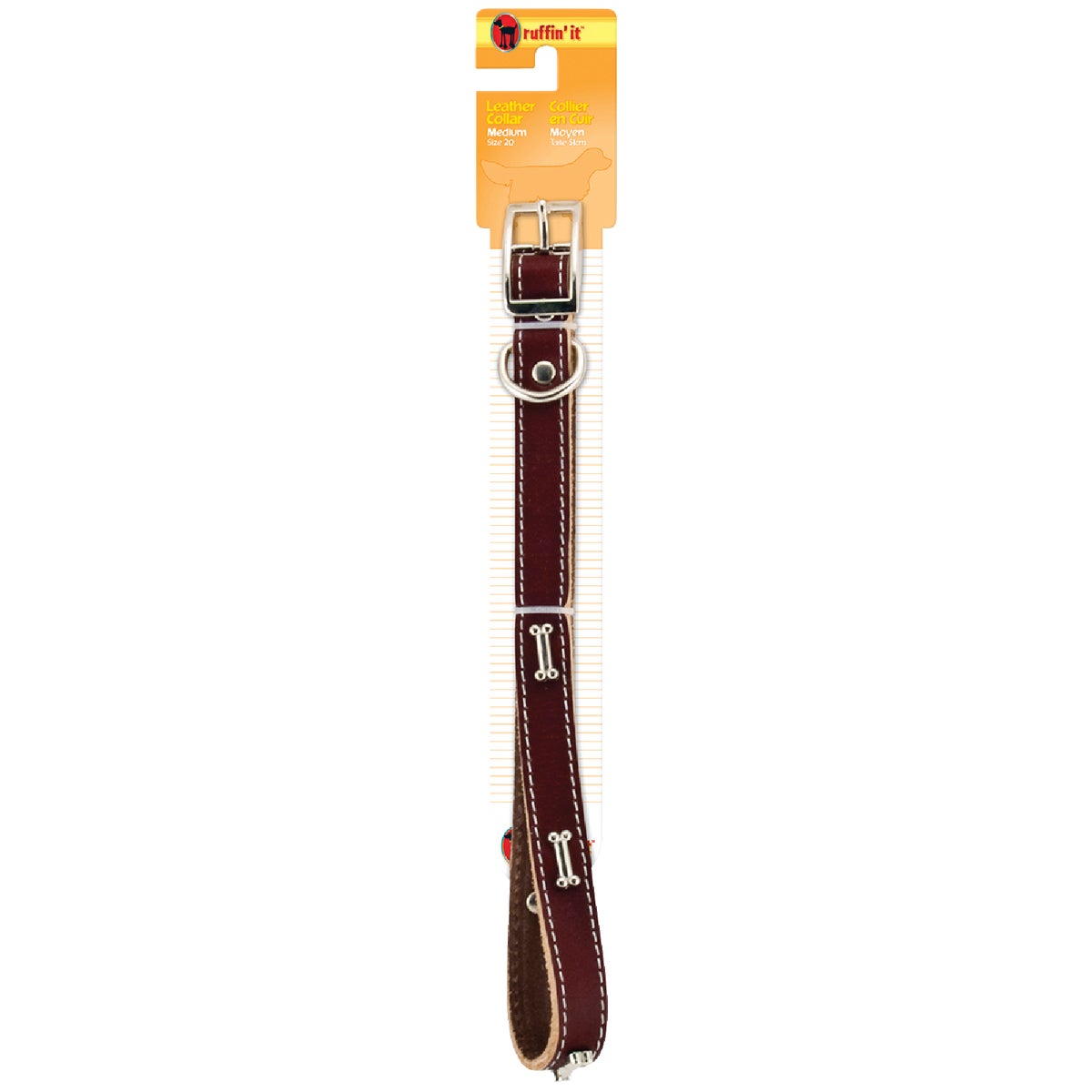 3/4X20 LEATHR ORN COLLAR - 58520 by Westminster Pet