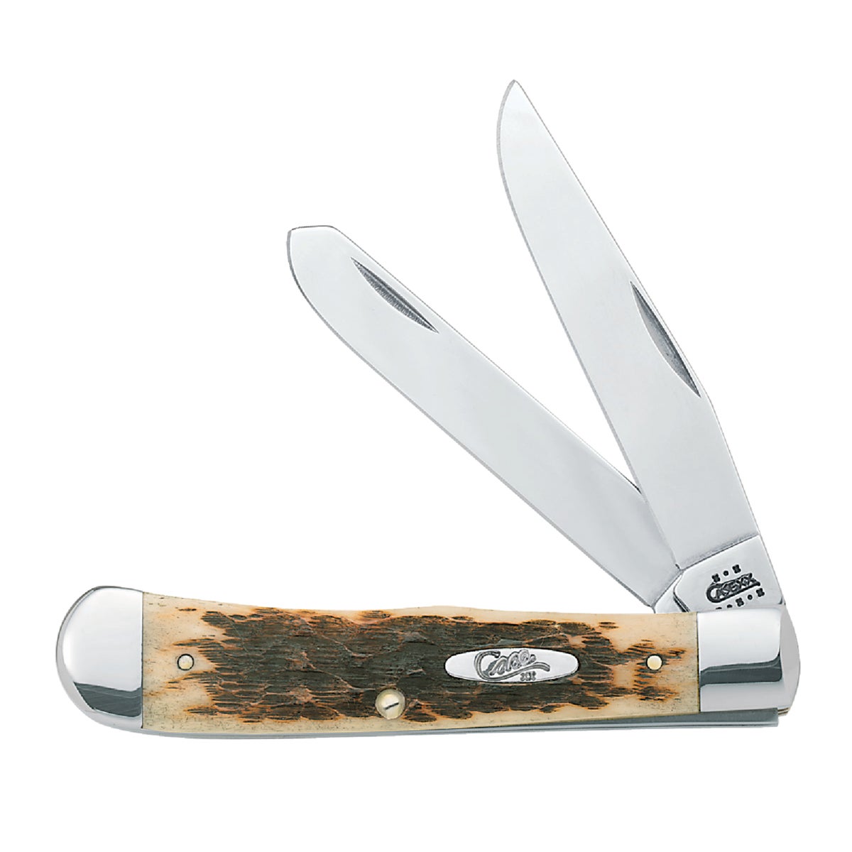 AMBER BONE TRAPPER KNIFE - 164 by Case W R & Sons