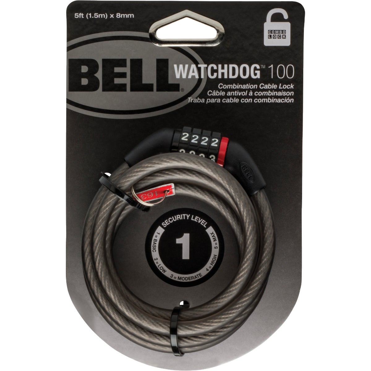 COMBINATION CABLE LOCK - 7015765 by Bell Sports