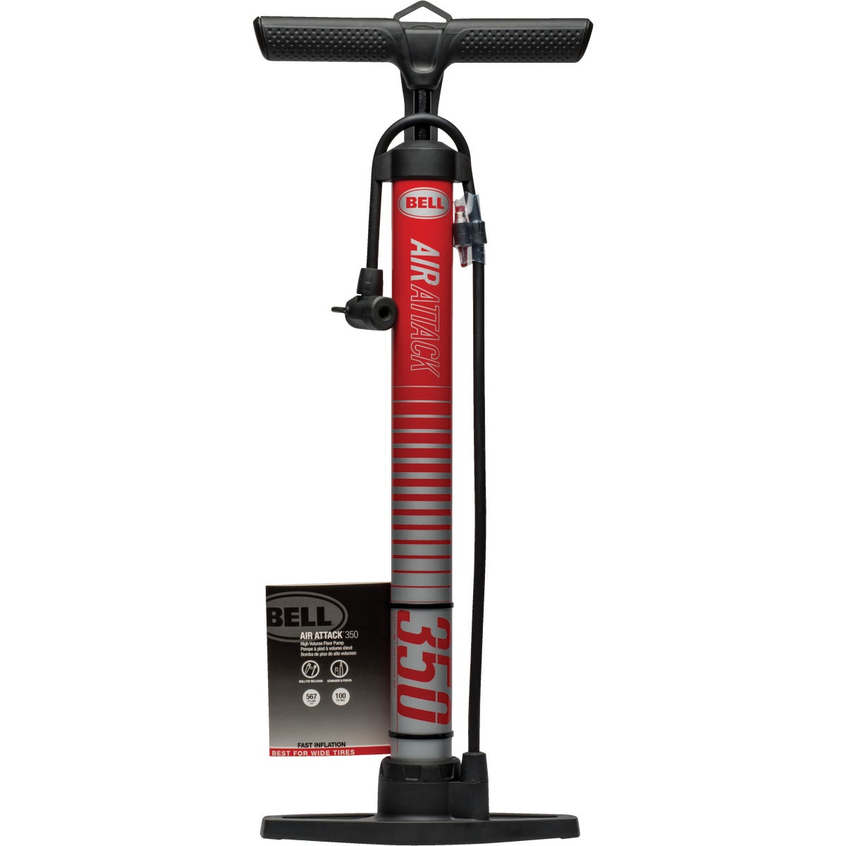 100PSI FLOOR PUMP - 7015728 by Bell Sports