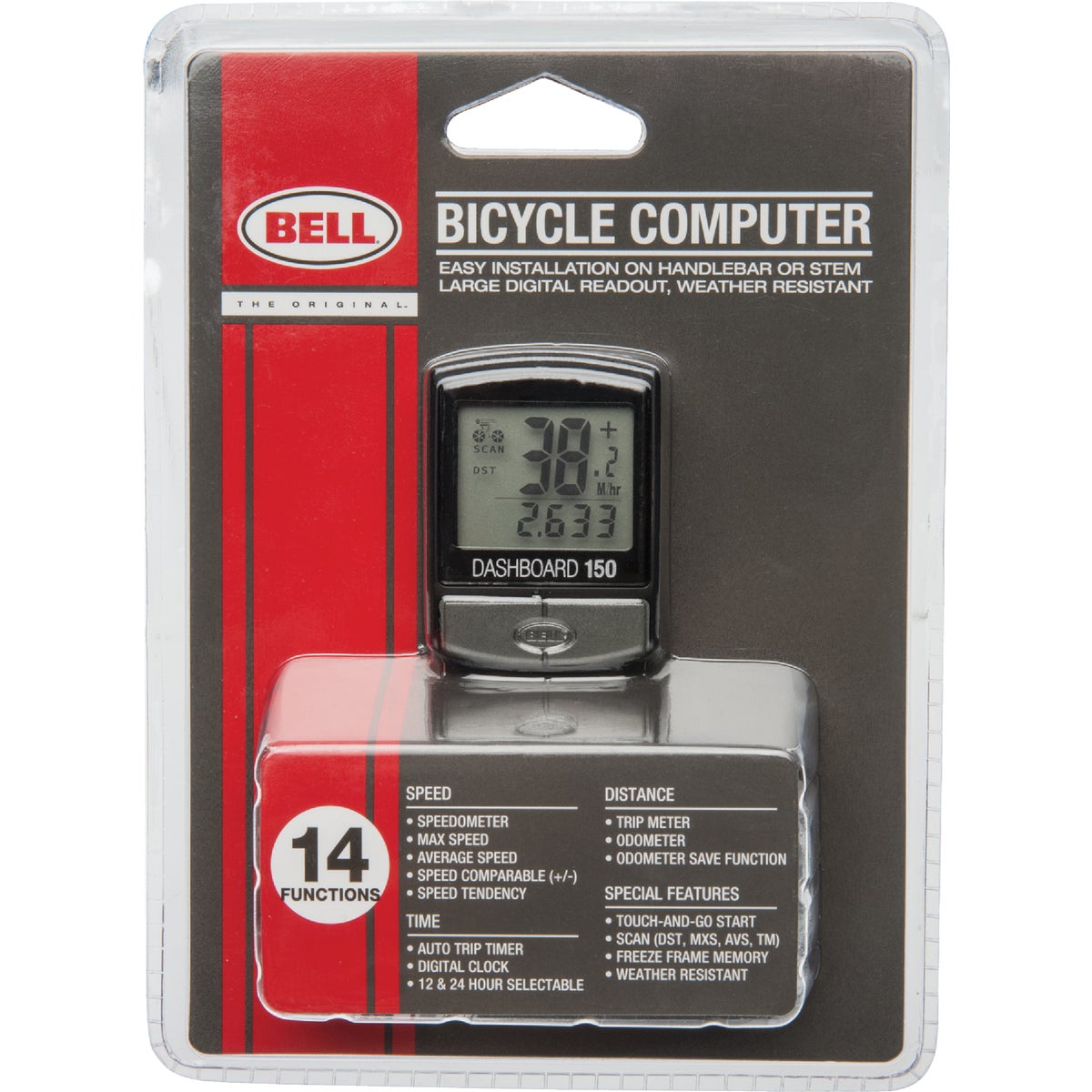 12FUNCTION BIKE COMPUTER - 1006407 by Bell Sports