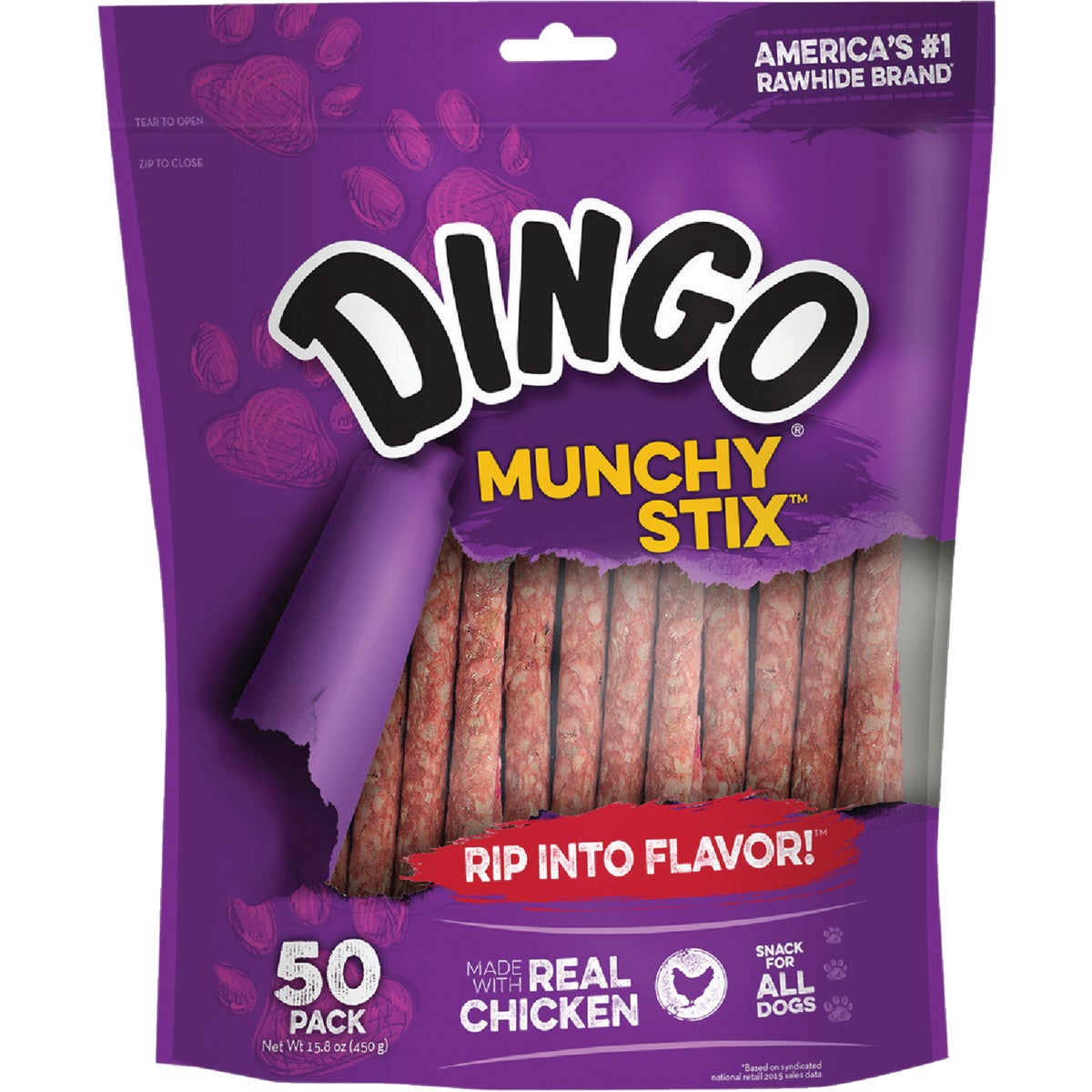 50PK DINGO MUNCHY STIX - P-22042 by United Pet Group
