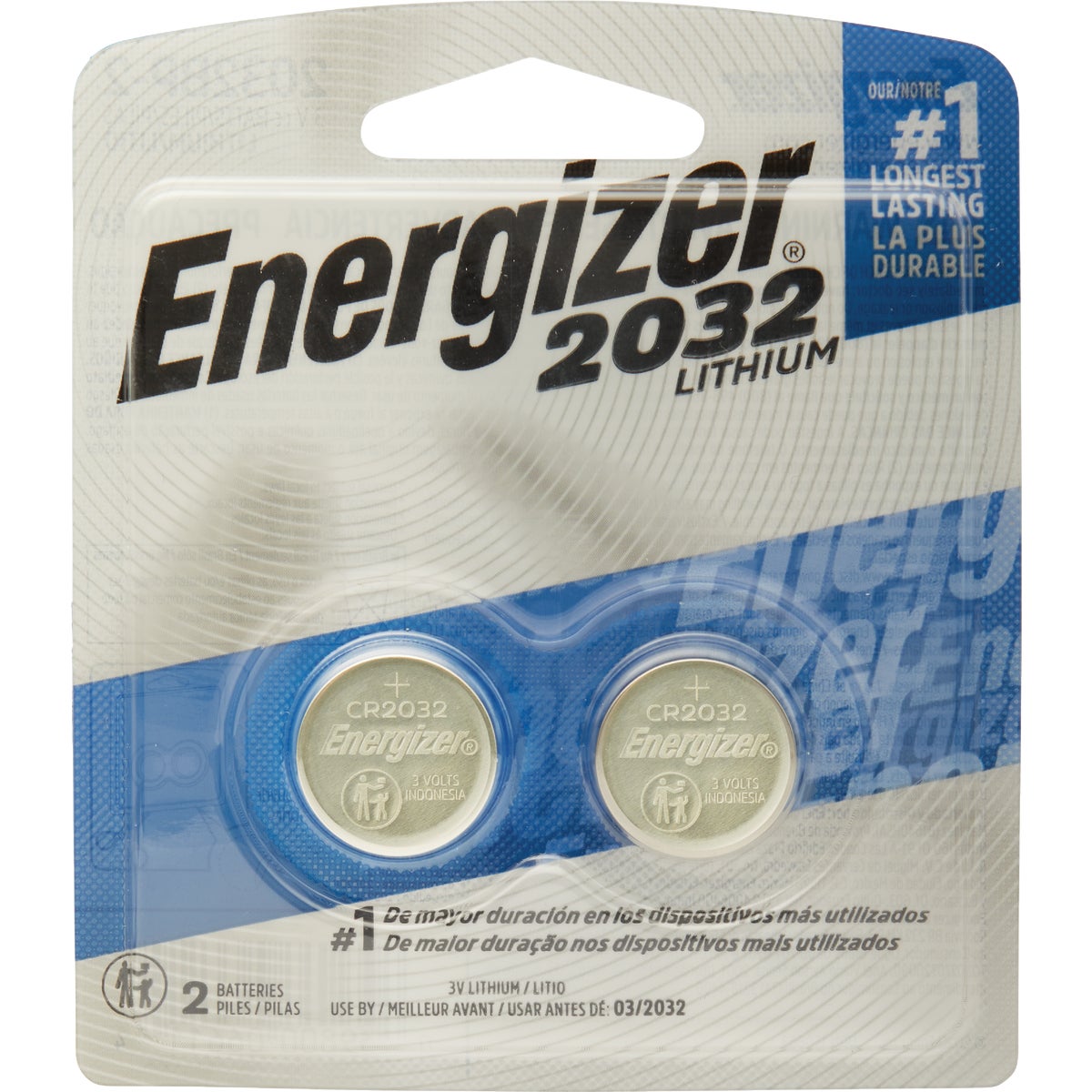 LITHIUM WATCH BATTERY - 2032BP-2 by Energizer