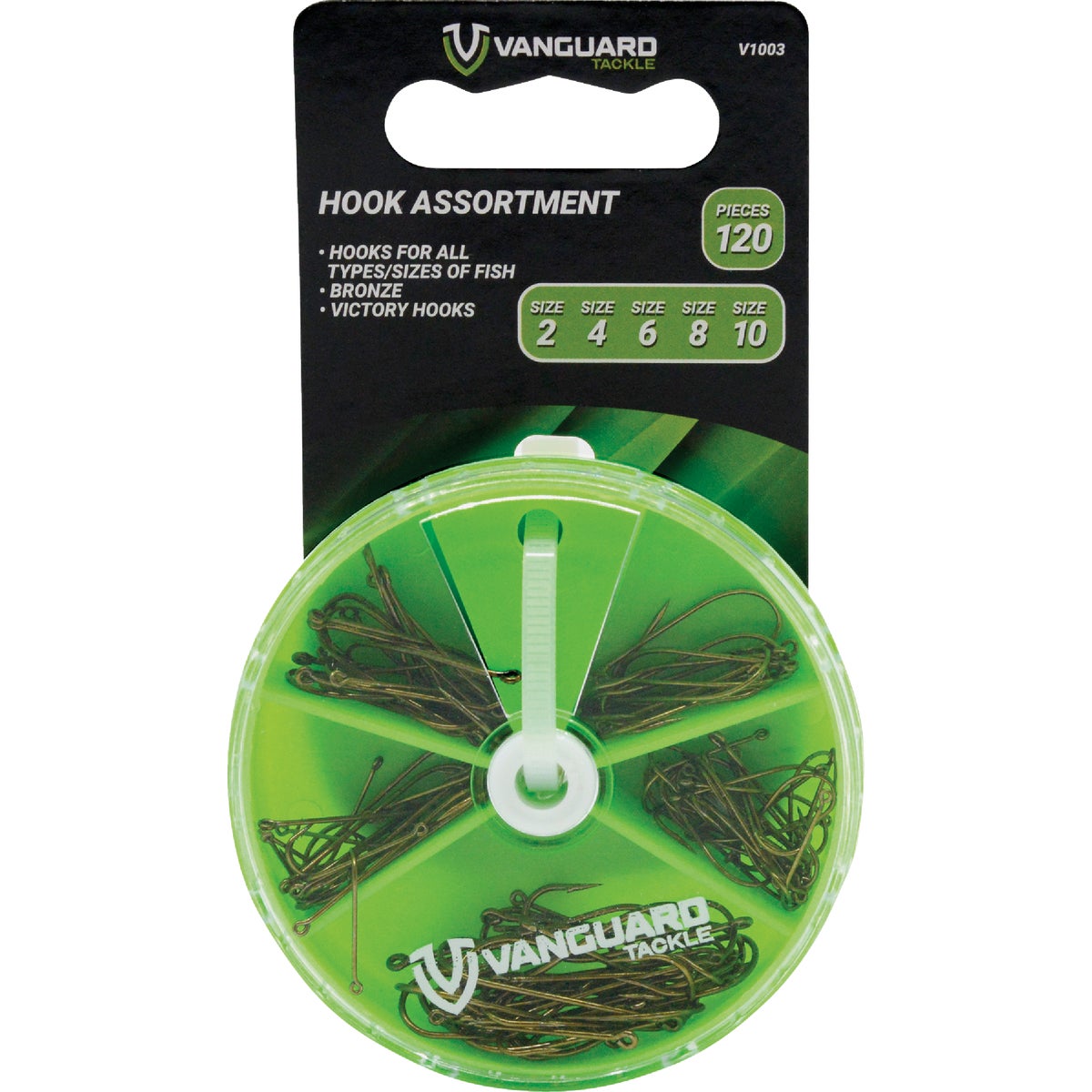 120PC ASSORTED HOOKS - 1003 by South Bend Sptg Good