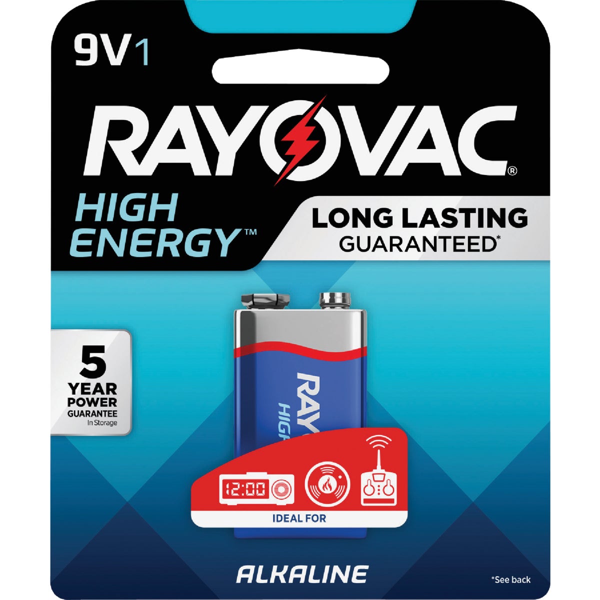 1PK 9V ALKALINE BATTERY - A1604-1F by Ray O Vac