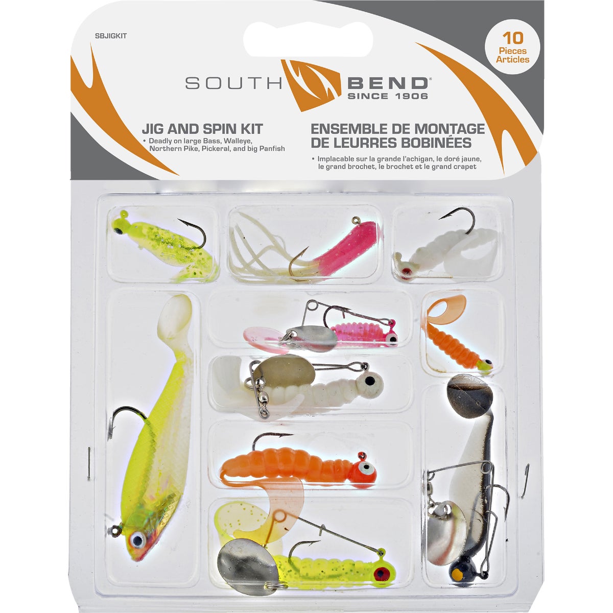 LUNKER JIG SPINNER KIT - KIT-1 by South Bend Sptg Good