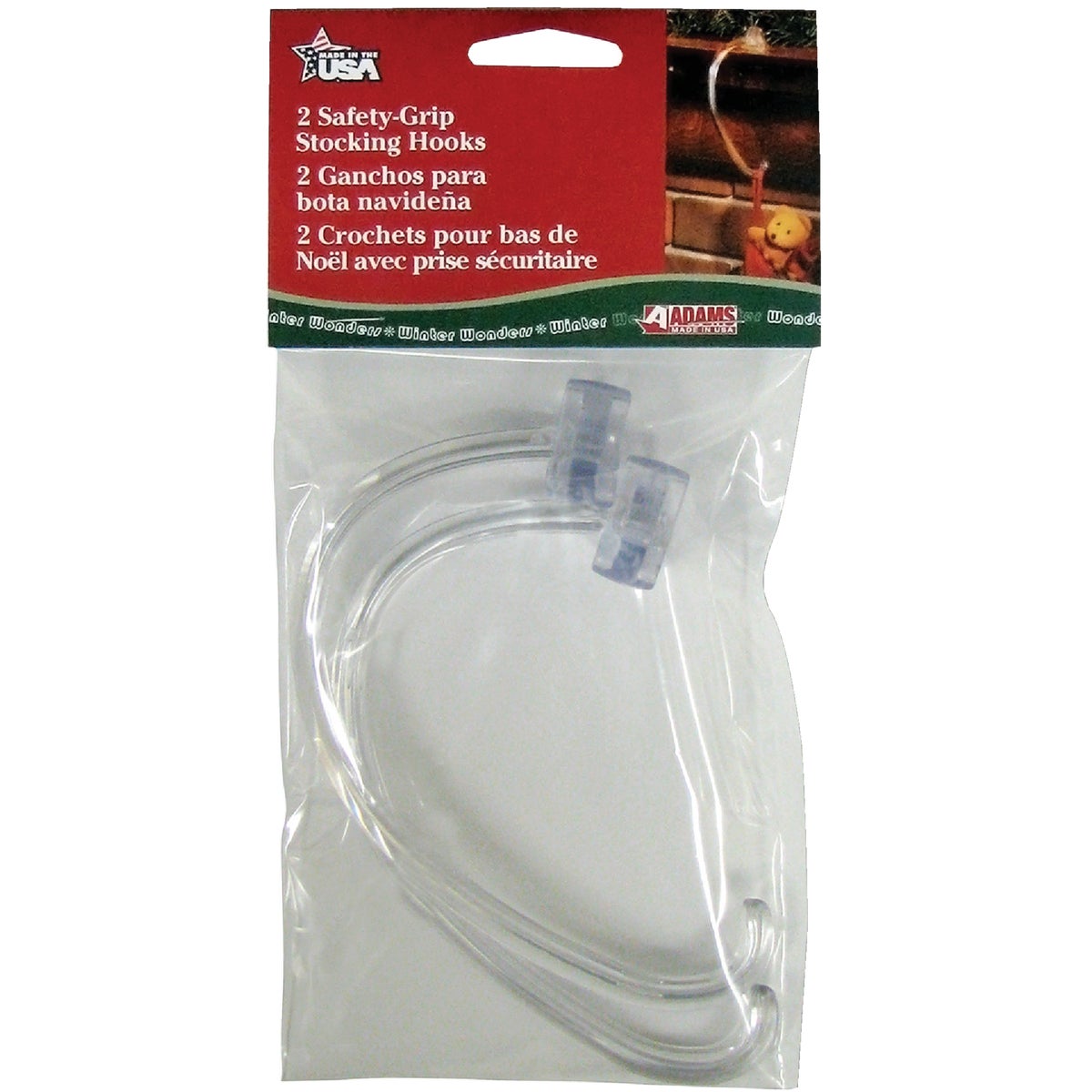 SAFETYGRIP STOCKING HOOK - 5730-06-1240 by Adams Mfg/christmas