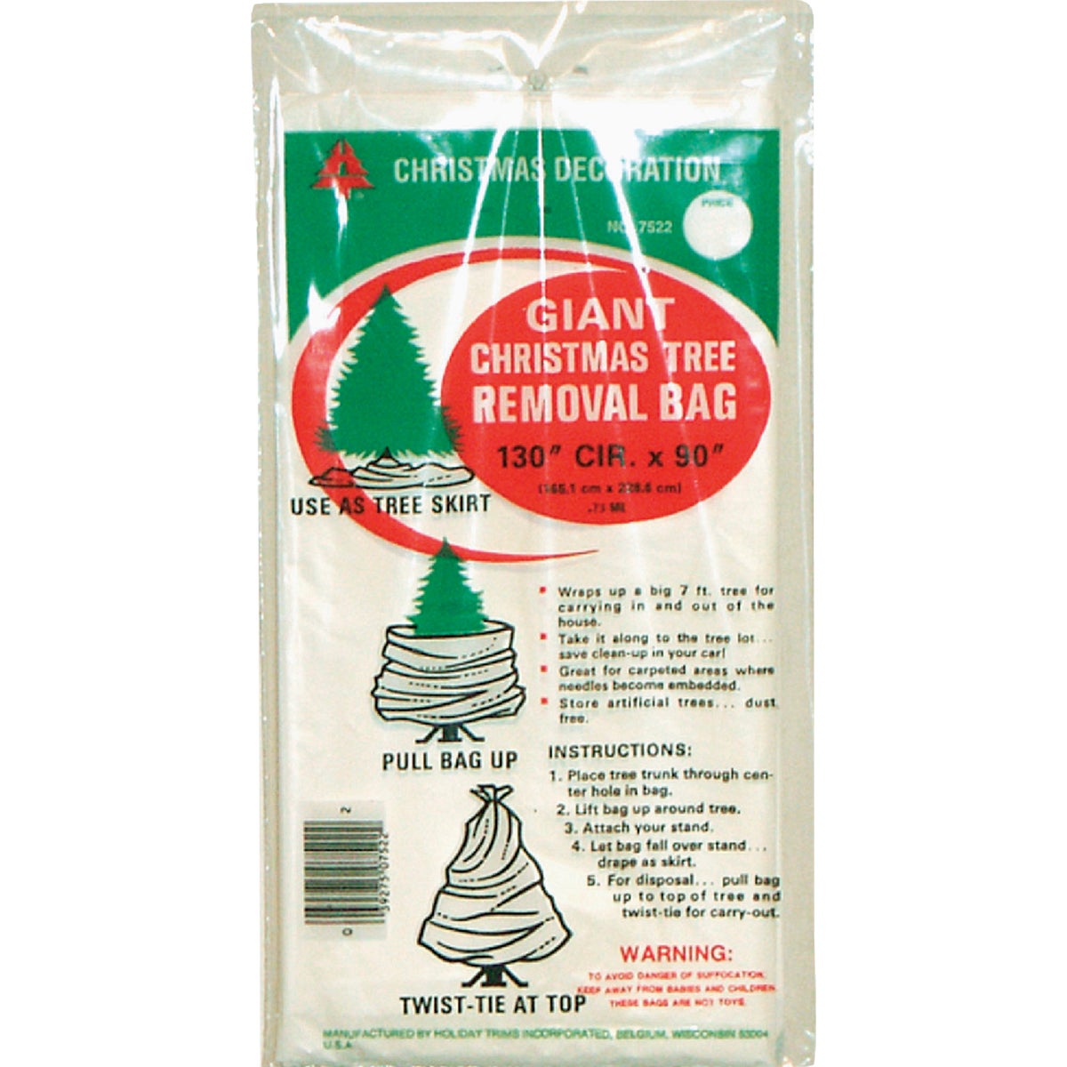 GIANT TREE REMOVAL BAG - 7522 by Holiday Trims Inc