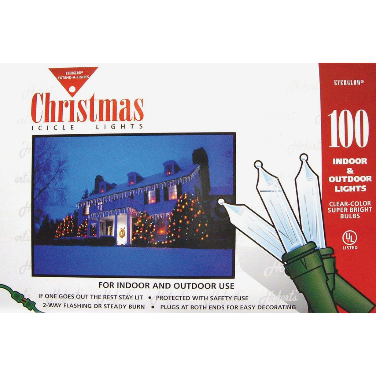 100LT CLEAR ICICLE LIGHT - 1762-02 by J Hofert