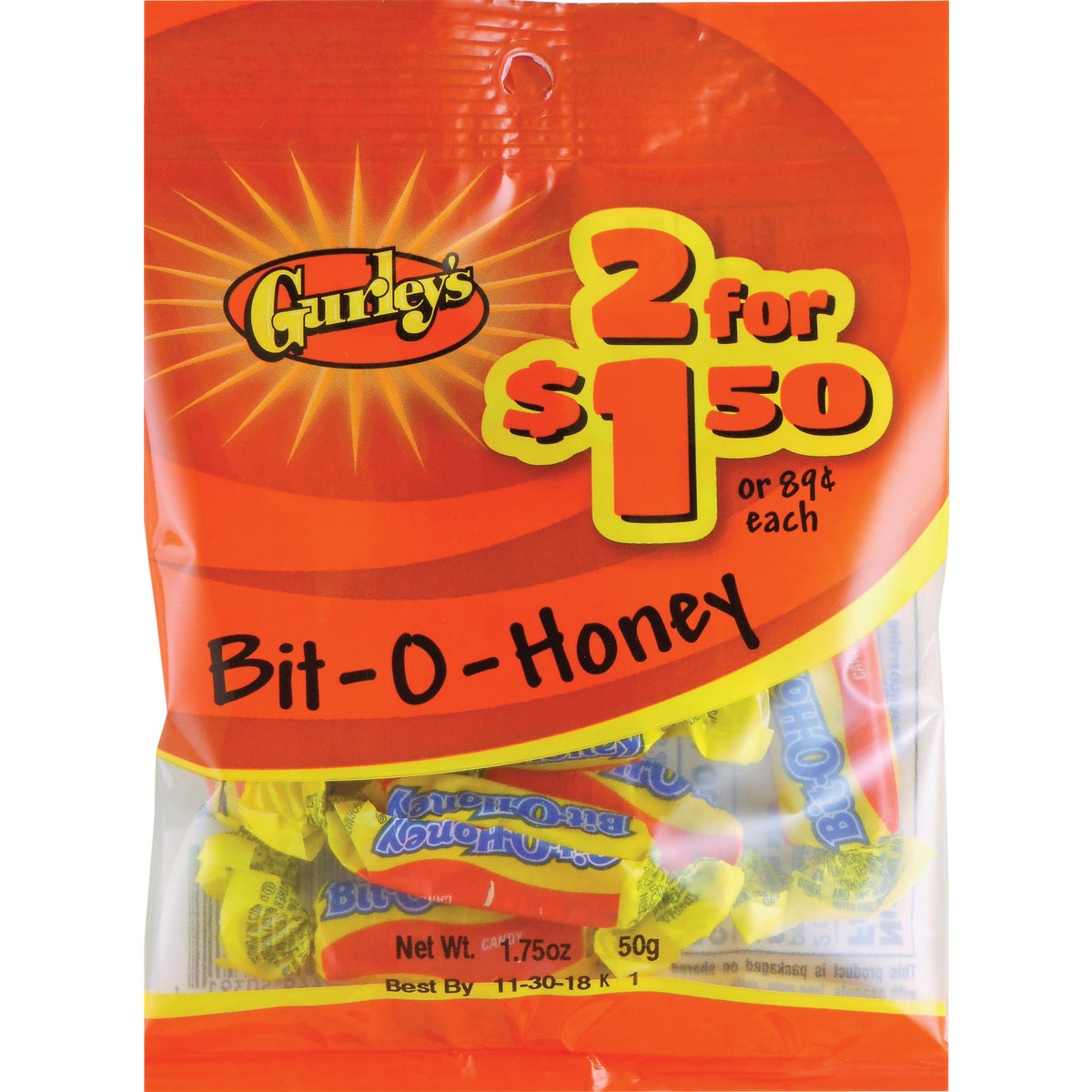 2OZ BIT-O-HONEY CANDY - 10108 by Farleys  Sathers
