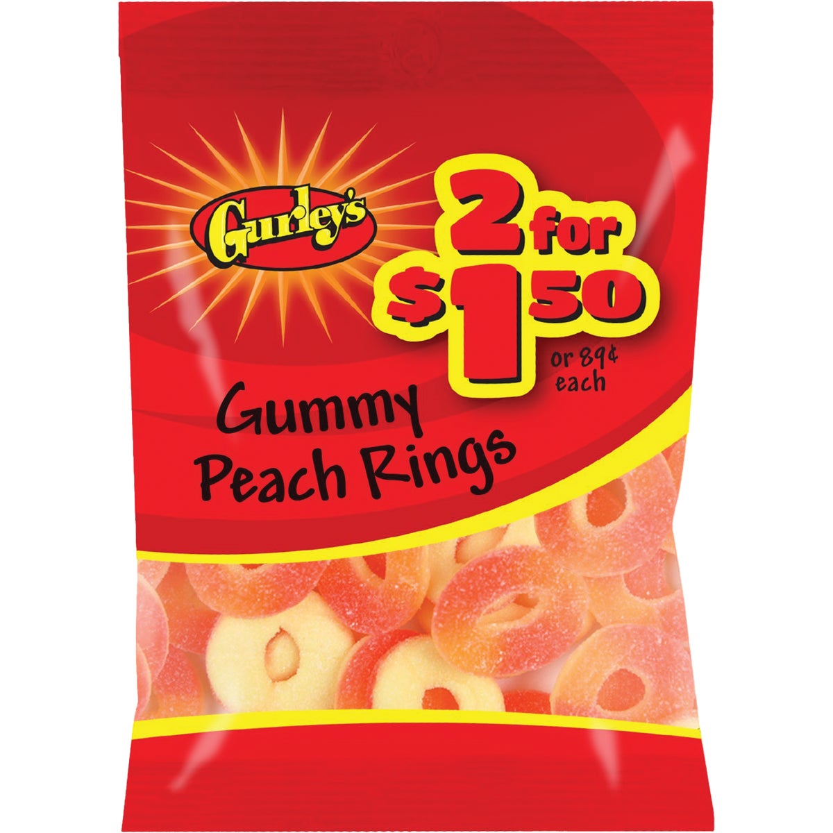2.75OZ PEACH RINGS - 10131 by Farleys  Sathers