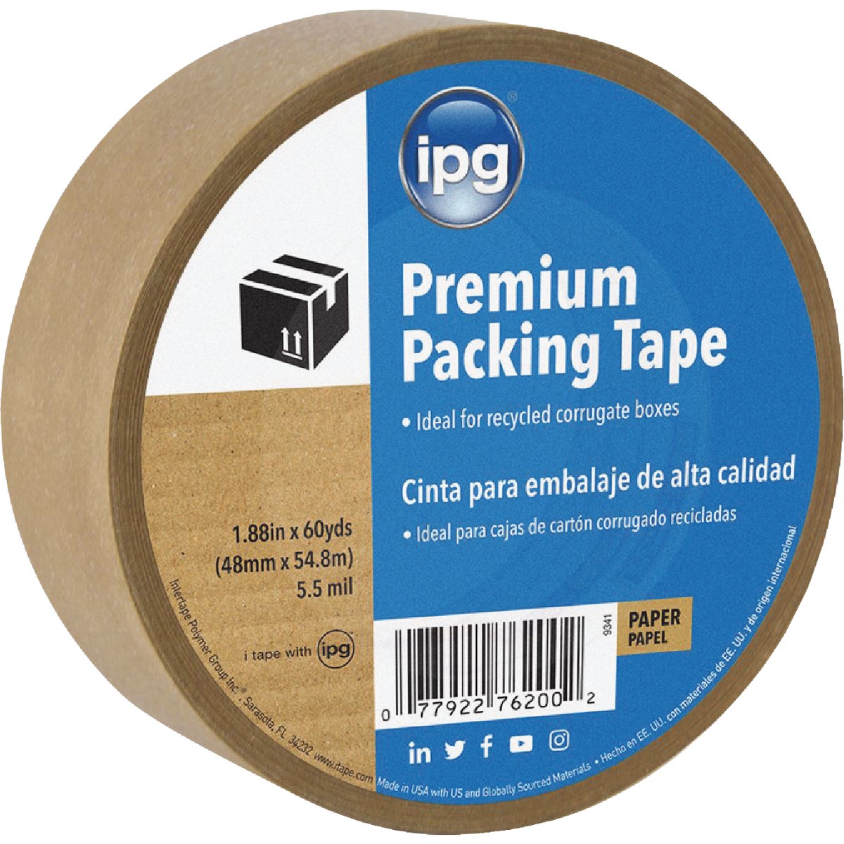 KRAFT FLTBK SEALING TAPE - 9341 by Intertape Polymer