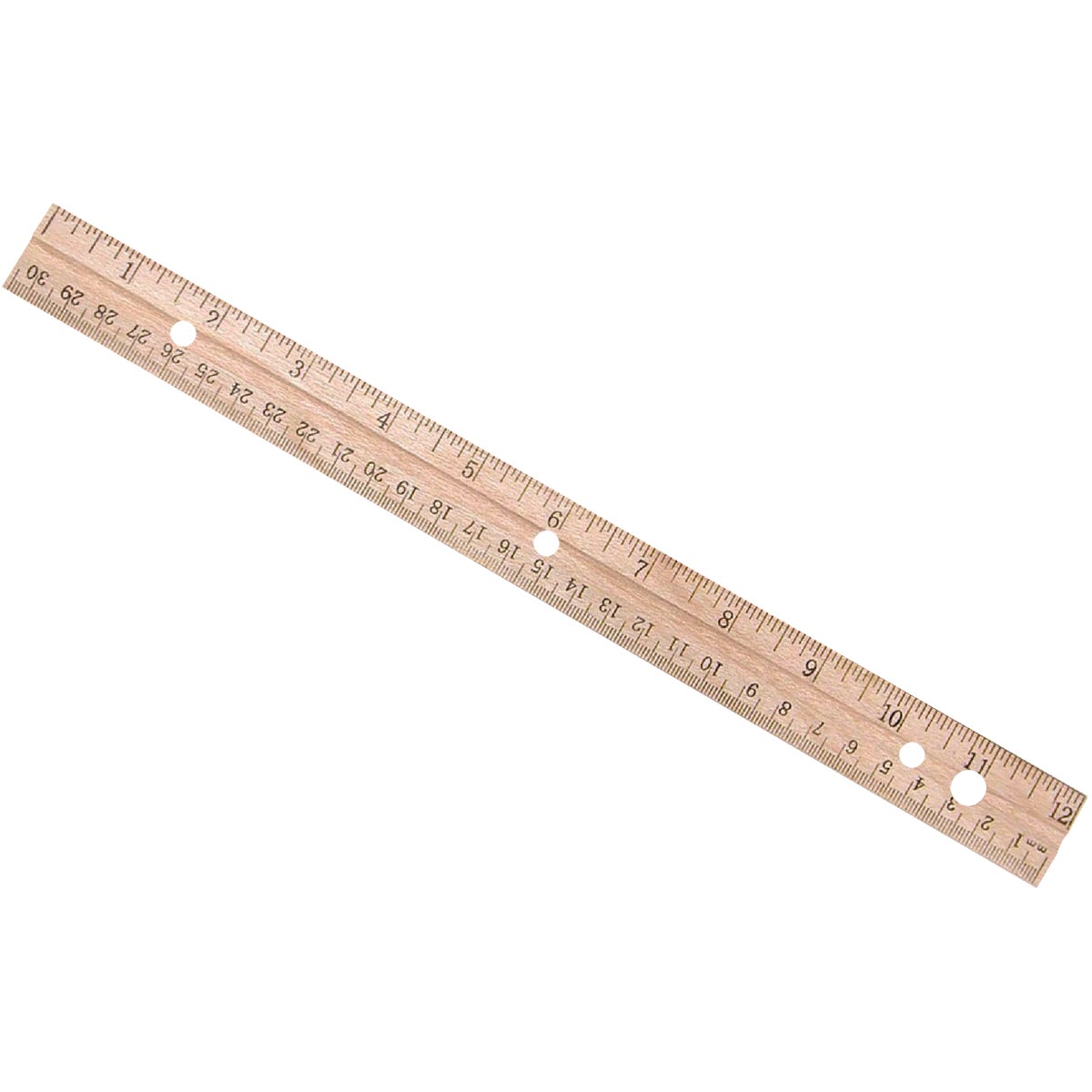 12" WOOD RULER