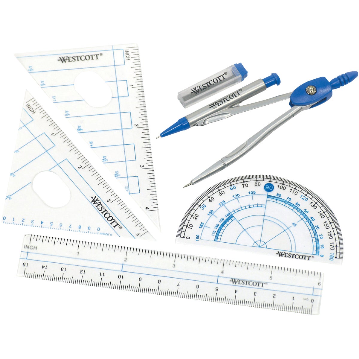 6PC GEOMETRY KIT - 14564 by Westcott Clauss