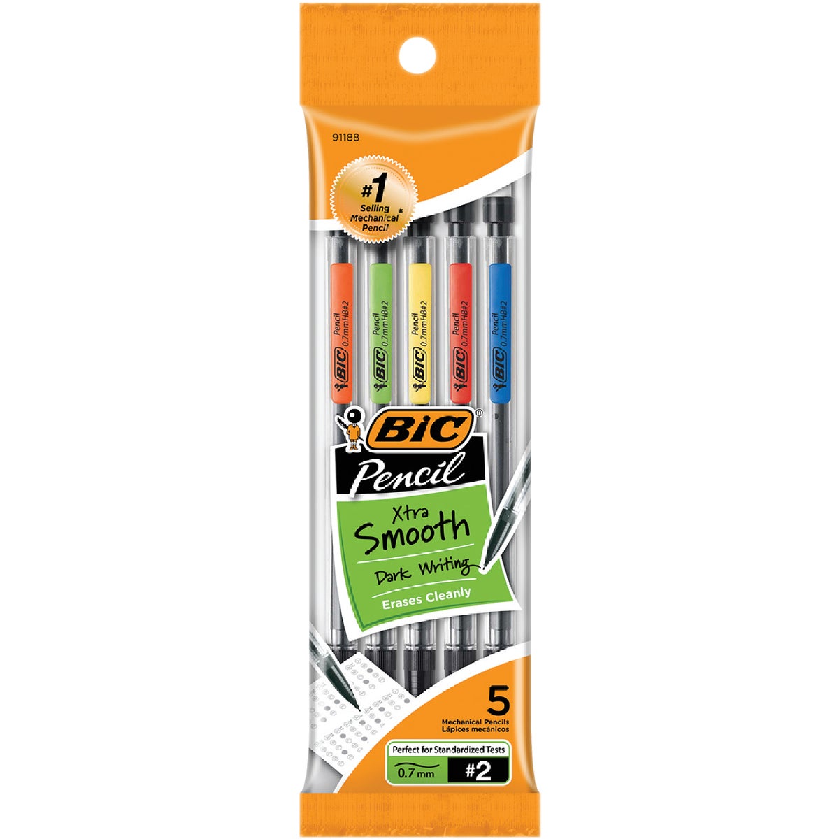5PK .7MM PENCIL - MPP51BLK by Bic Corporation
