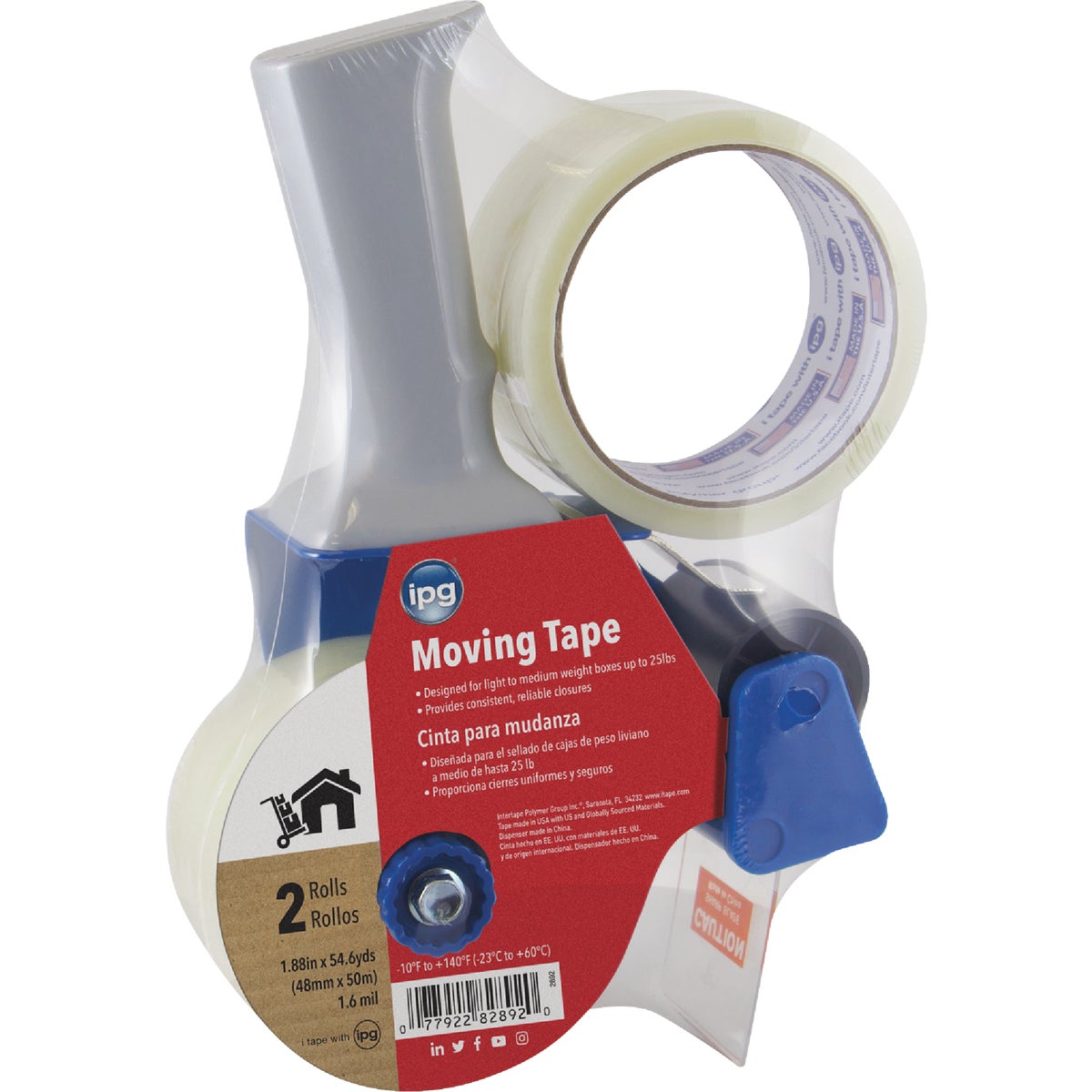 W/2 ROLLS TAPE GUN - 2892 by Intertape Polymer
