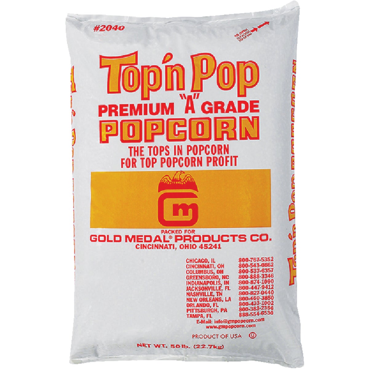 50LB BAG BULK POPCORN - 2040 by Gold Medal Prod/rntl