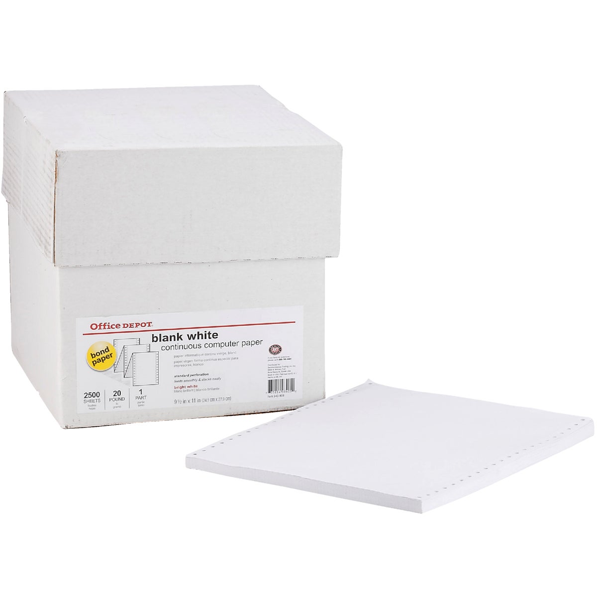 20# BLANK COMPUTER PAPER - 177154 by Staples