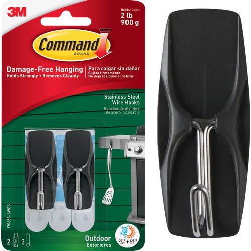 3M Command Outdoor Stainless Steel Wire Hook