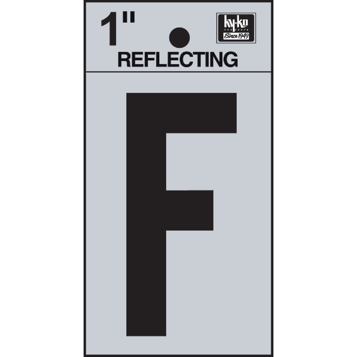 1" REFLECT LETTER F