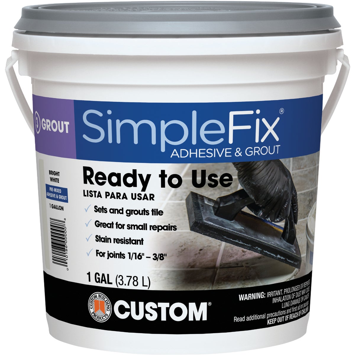 GAL WHT ADHESIVE'N GROUT