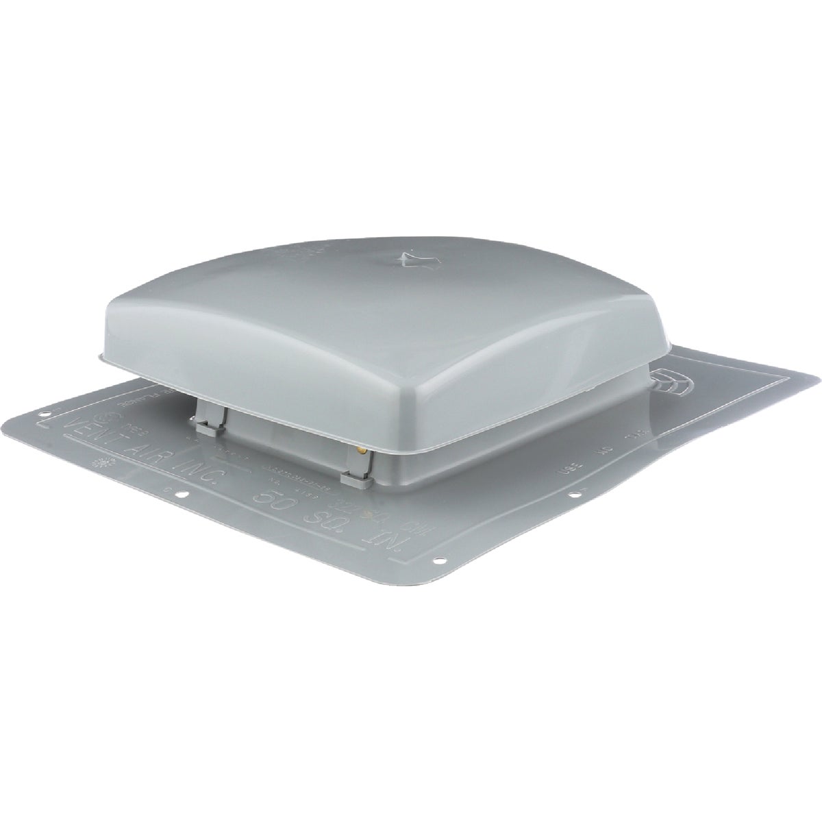 NorWesco 50 Sq. In. UV Resistant Polyethylene Roof Vent, Wood Gray