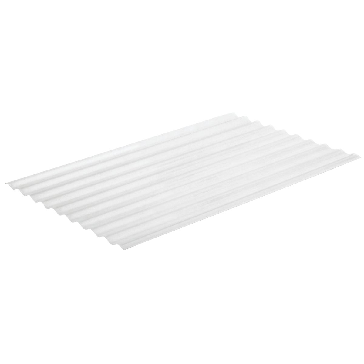 Sequentia Super600 26 In. x 10 Ft. White Round Fiberglass Corrugated Panels
