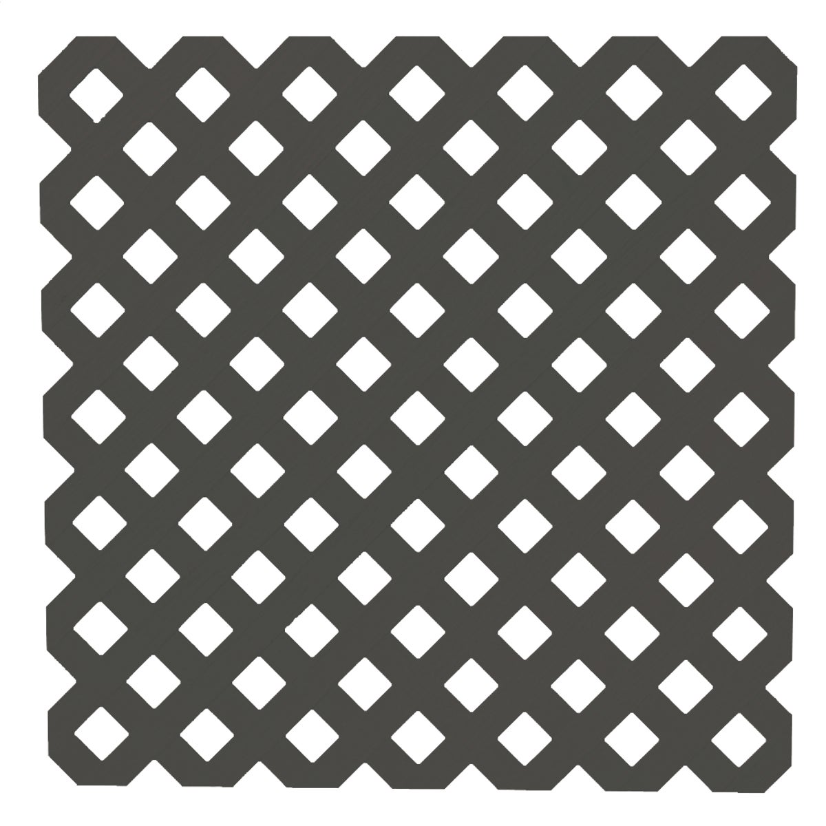 Deckorators 4 Ft. W x 8 Ft. L x 1/8 In. Thick Black Vinyl Privacy Lattice Panel