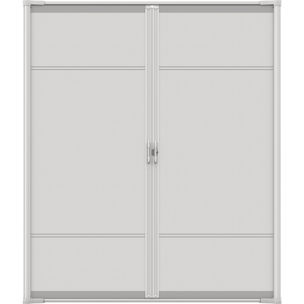 Larson Brisa 68 In. To 72 In. W x 80 In. to 81 In. H Double Door White Retractable Screen