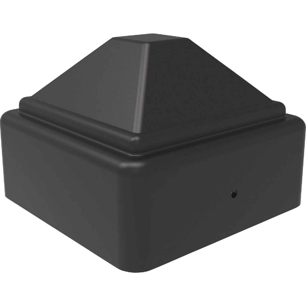 Fortress Building Products Fe26 3 In. x 3 In. Black Sand Galvanized Steel Post Cap