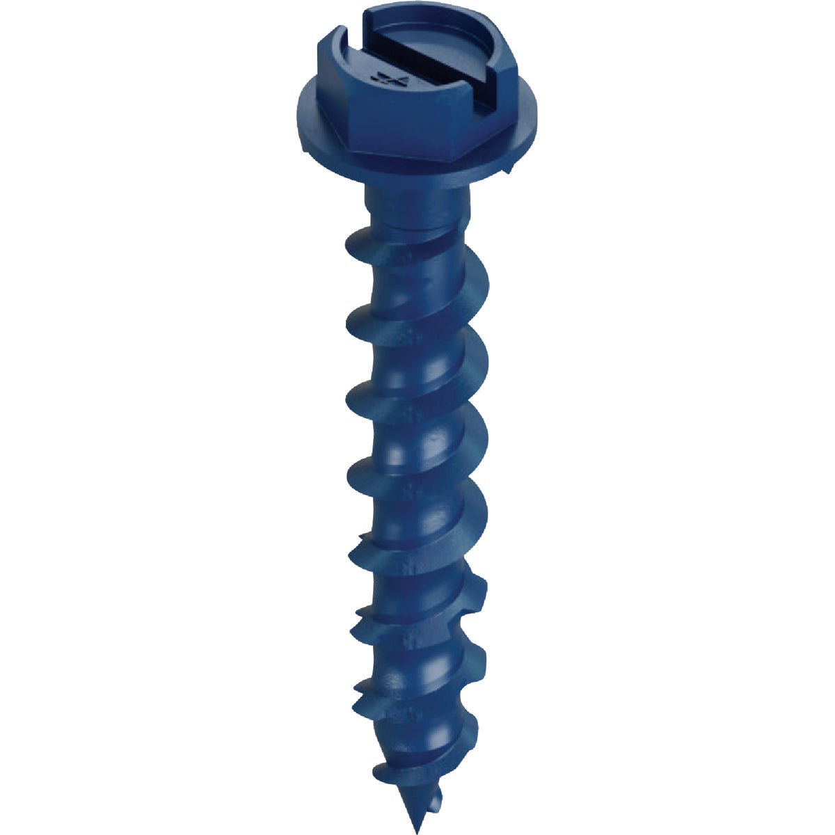 Simpson Strong-Tie Titen Turbo  3/16 in. x 1-1/4 in. Hex-Head Concrete and Masonry Screw, Blue (8-Qty)