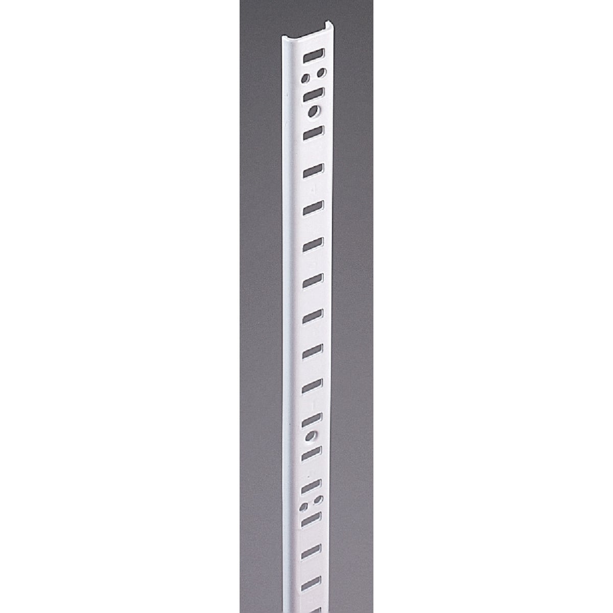Knape & Vogt 255 Series 72 In. Zinc-Plated Steel Mortise-Mount Pilaster Shelf Standard