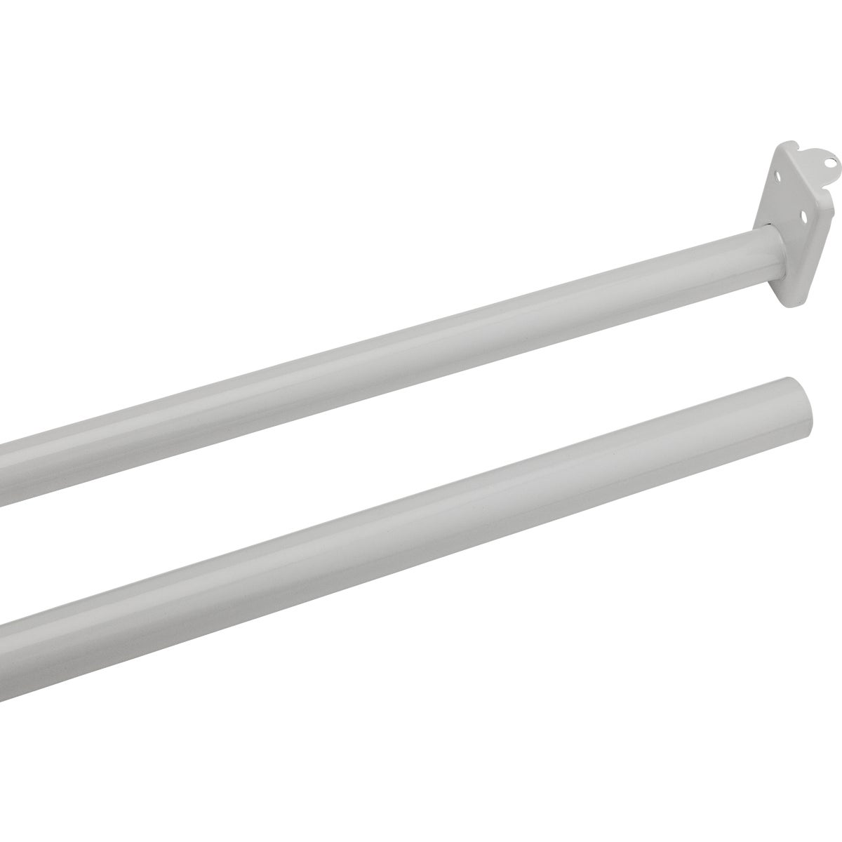 48-72" WHT RND CLST ROD