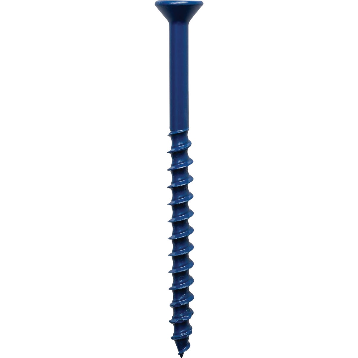 Simpson Strong-Tie Titen Turbo  3/16 in. x 2-1/4 in. 6-Lobe Flat-Head Concrete and Masonry Screw, Blue (8-Qty)