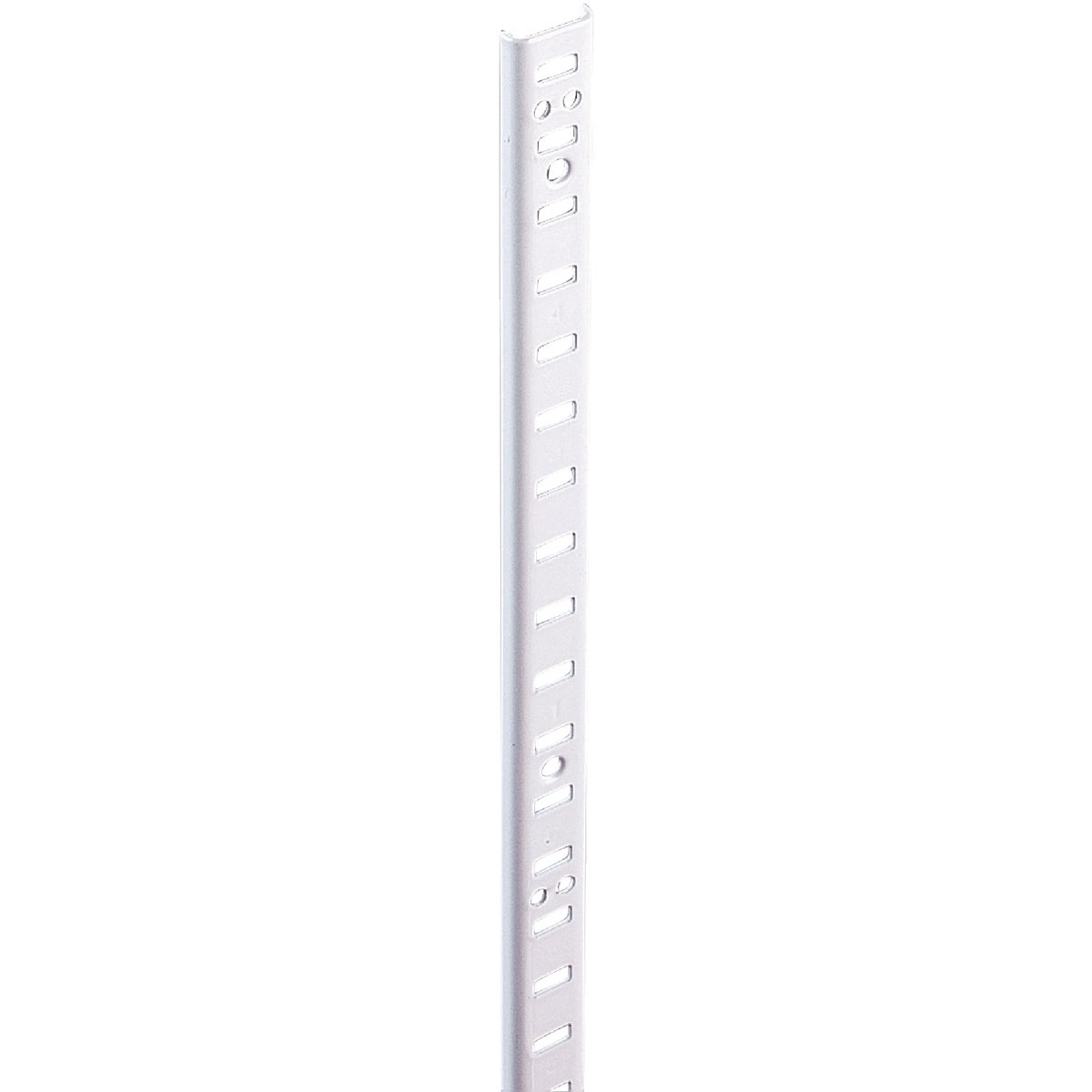 Knape & Vogt 255 Series 24 In. Zinc-Plated Steel Mortise-Mount Pilaster Shelf Standard