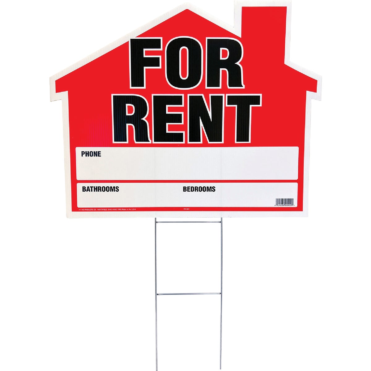 Hy-Ko Corrugated Plastic Sign, House For Rent