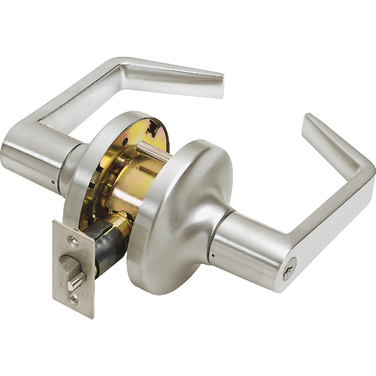 Tell Satin Chrome Entry Door Lever 