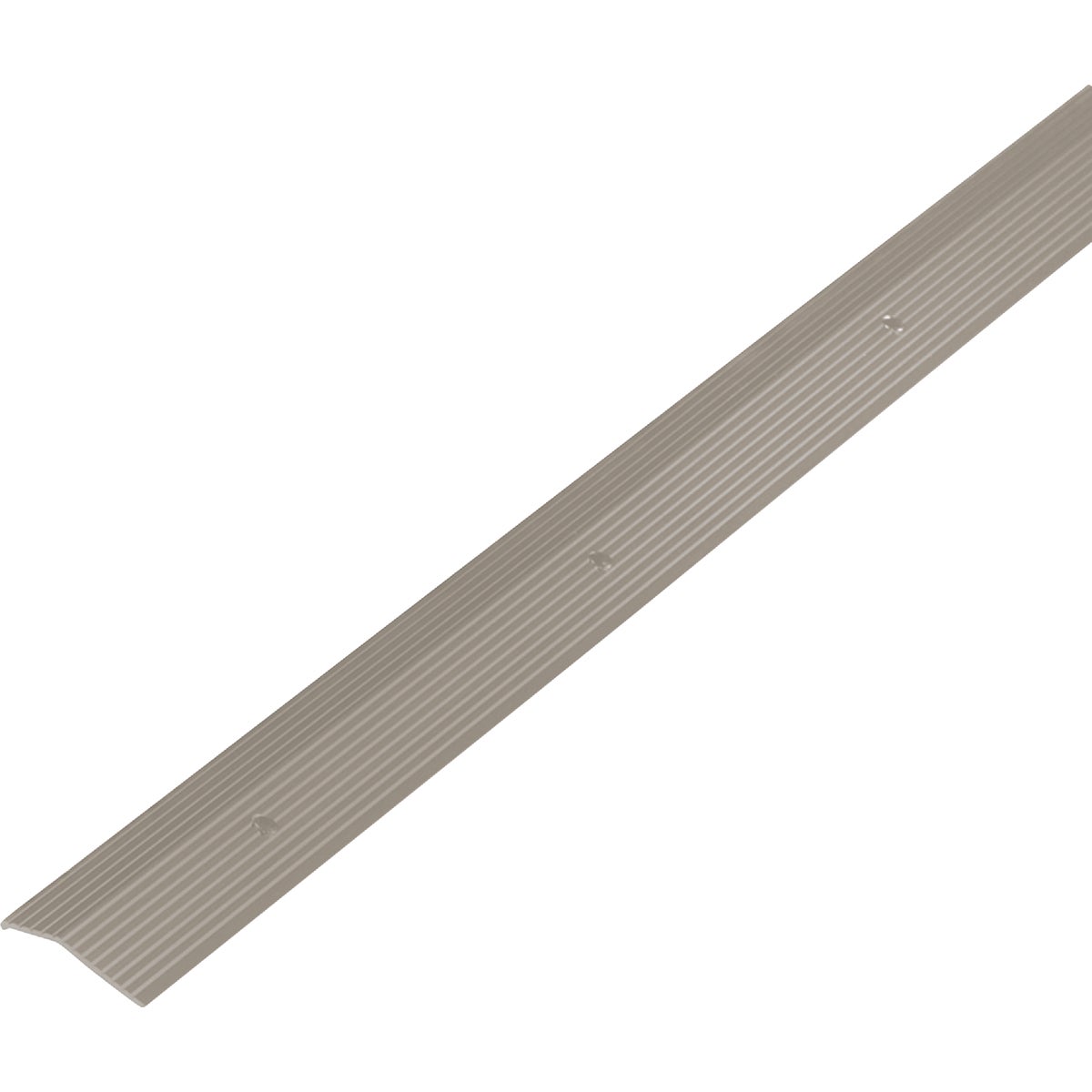 M-D Pewter Fluted 1-3/8 In. x 6 Ft. Aluminum Carpet Trim Bar, Wide