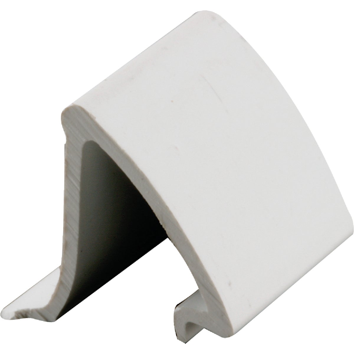 Prime-Line Make-2-Fit 72 In. White Snap-In Rigid Vinyl Glass Spline