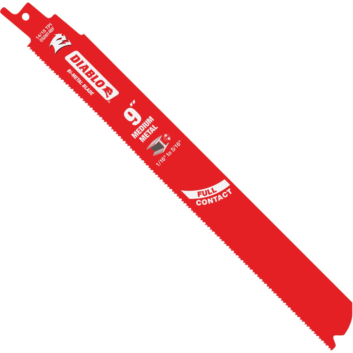 Diablo Steel Demon 9 In. 14/18 TPI Medium Metal Reciprocating Saw Blade (25-Pack)