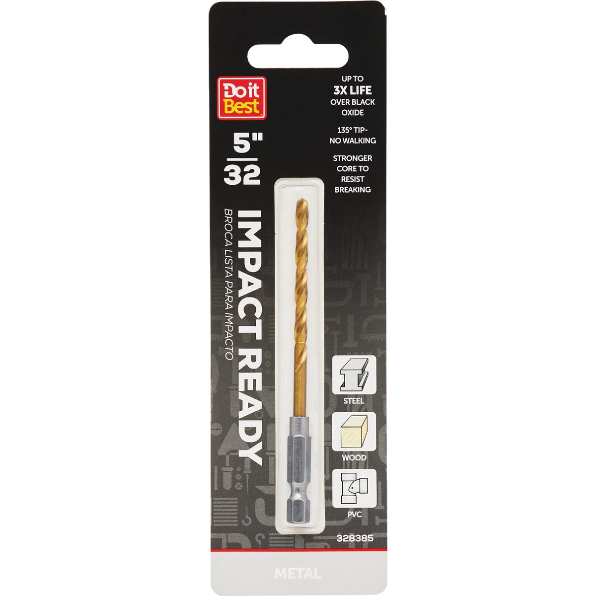 Do it Best 5/32 In. Impact Titanium Hex Shank Ready Drill Bit