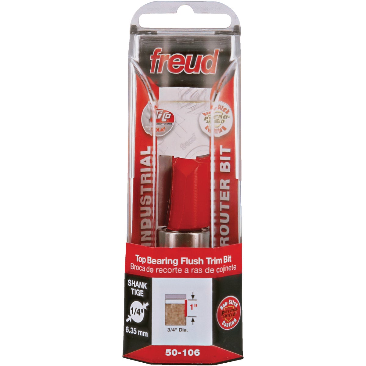 Freud Carbide Tip 3/4 In. Top Bearing Flush Trim Bit